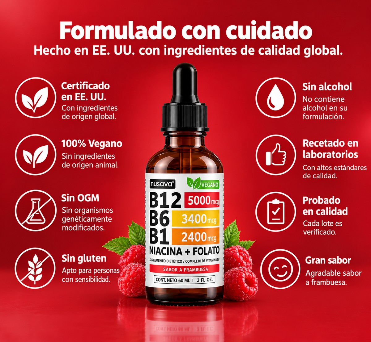 MÁS ENERGÍA, MENOS CANSANCIO:  NUSAVA® VITAMINA B COMPLEX