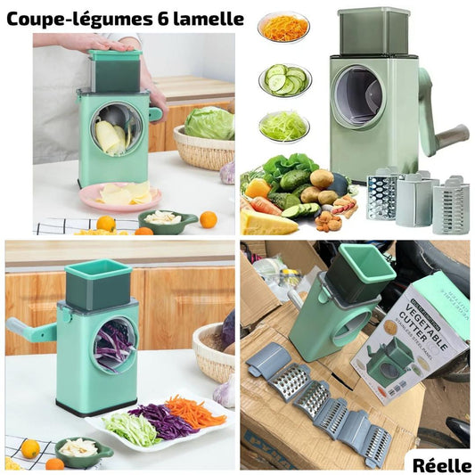 🥕 Coupe-légumes 6 Lamelles Multifonction 🥒