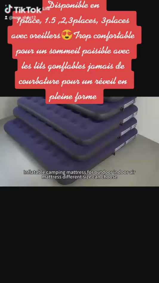 🔥 Matelas Gonflable Ultra-Confort – Votre Allié pour un Sommeil Parfait !
