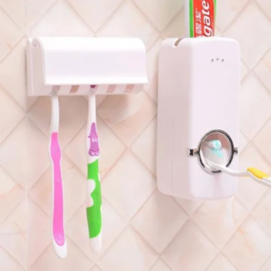 🪥 Porte-brosses avec Distributeur Automatique de Dentifrice 🪥