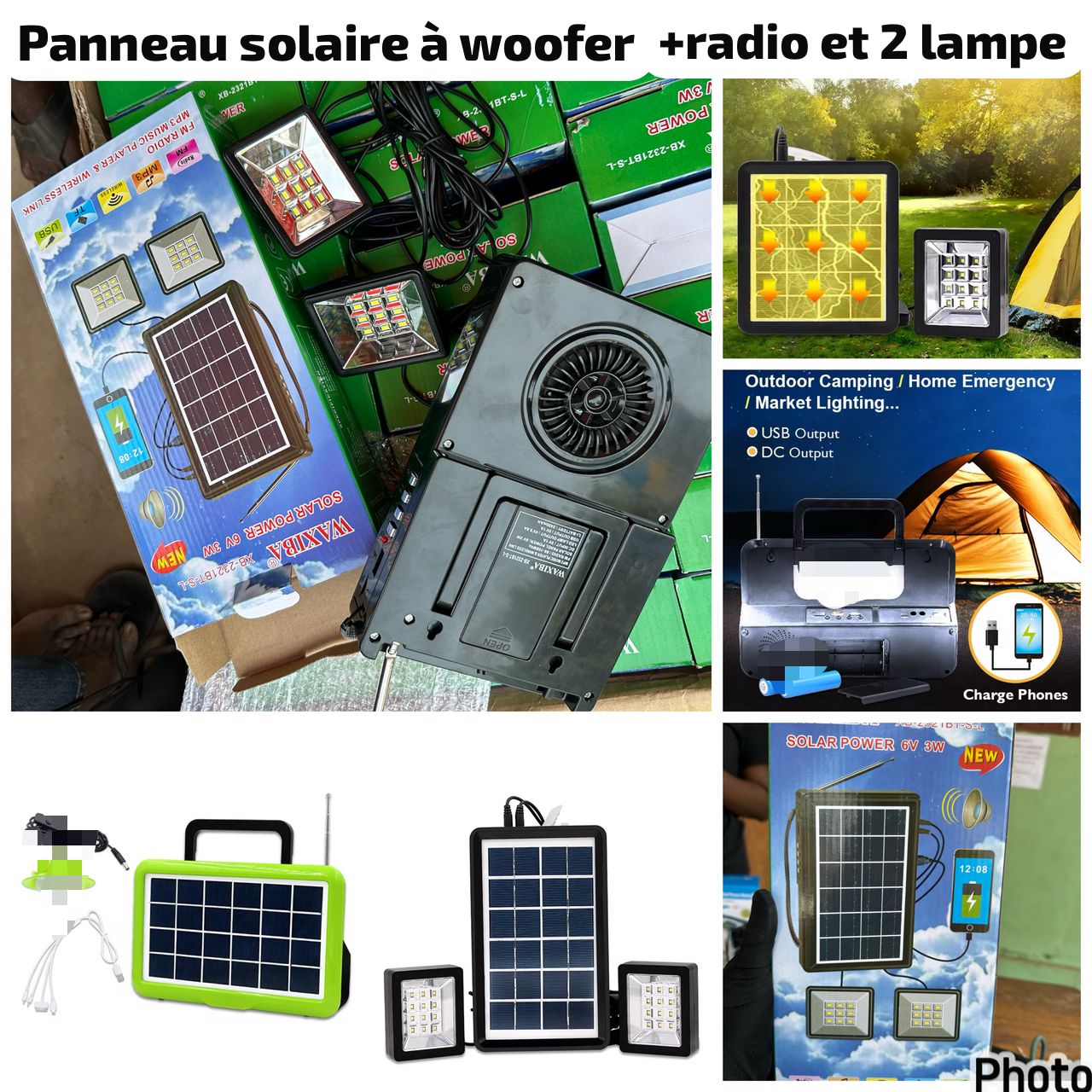 ☀️ Kit Solaire avec Batterie & 2 Lampes LED – Éclairez votre Vie en Toute Autonomie ! 🔋💡