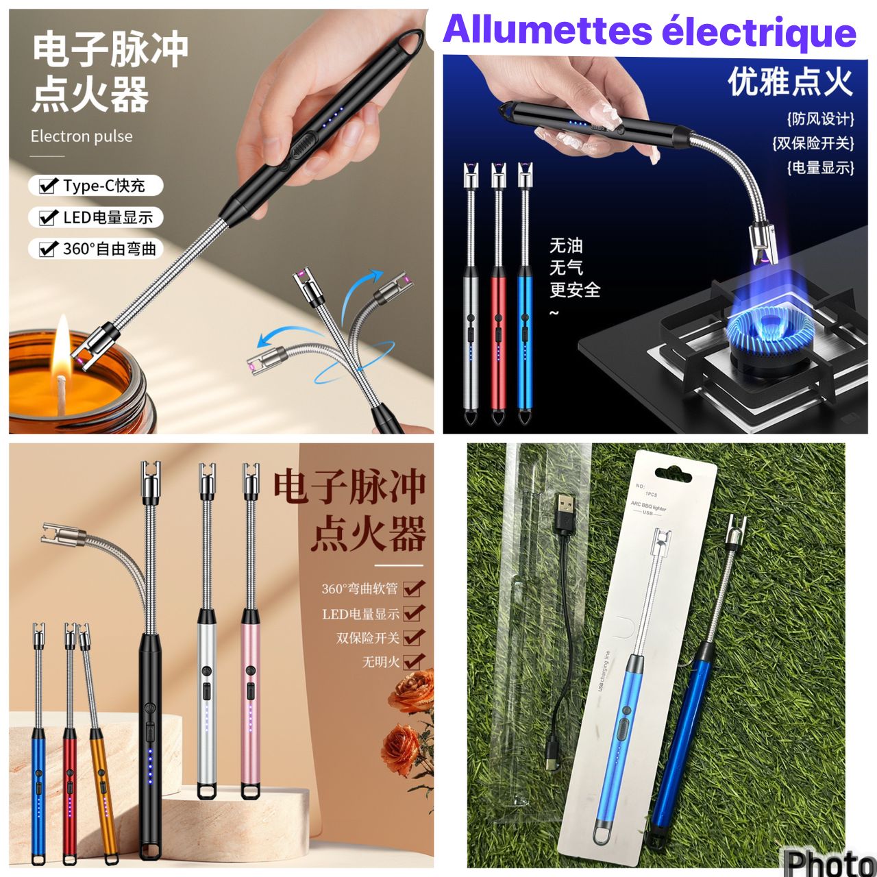 🔥 Allumettes Électriques Rechargeables – Nouvelle Génération 🚀